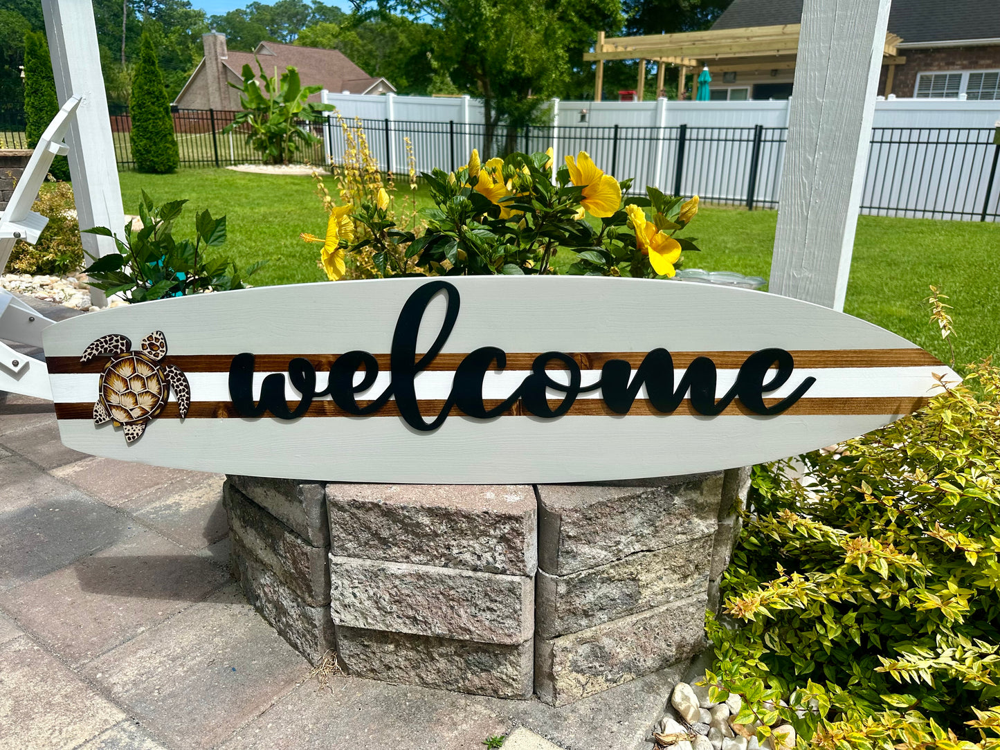 Surfboard WELCOME Horizontal Sign (3 Sizes Available)